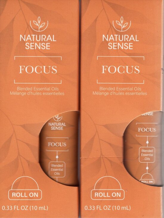 Natural Sense Other - Natural Sense - Focus Blended Essential Oils Roll on (Set of 2)